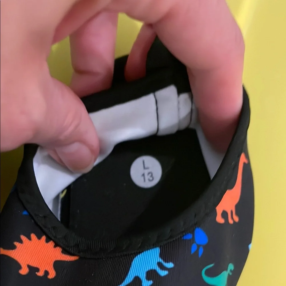 Kids Dinosaur Print water Shoes size 13 boys